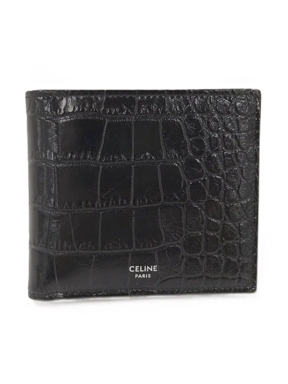 Celine Bifold Wallet Leather Black